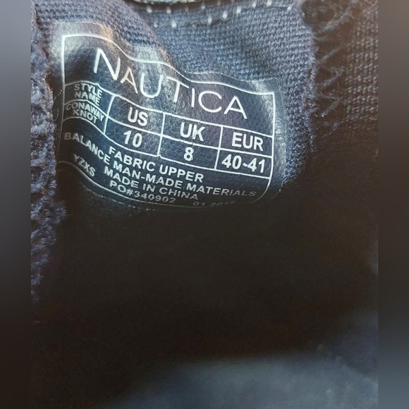 Nautica Blue Canvas Twist Bow Slip-on Loafers Size 10 Shoes Casual Preppy Resort - Picture 9 of 10